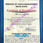 certificate of registration for Ndemili TownHall Virtual Forum