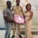Miss Angela Nneka Ossai Receiving A Wedding Gift